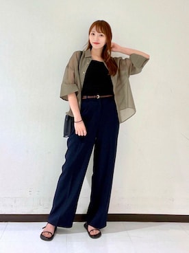 「アーバンリサーチ」｜YUMIさん（レディース・158cm）の夏コーディネート