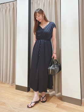 「MOHI（モヒ）のアイテム」を使った、YUMIさん（レディース・158cm）の夏コーディネート