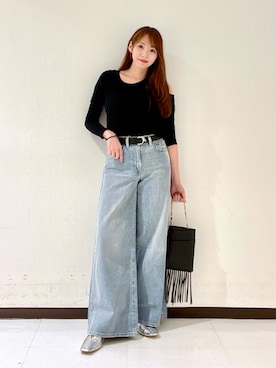 「Levi's（リーバイス）のアイテム」を使った、YUMIさん（レディース・158cm）の夏コーディネート
