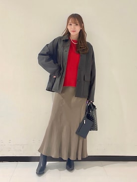 「TICCA(ティッカ)のアイテム」を使った、YUMIさん(レディース・158cm)の冬コーディネート