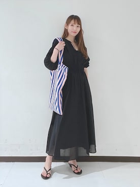 「MOHI（モヒ）のアイテム」を使った、YUMIさん（レディース・158cm）の春コーディネート