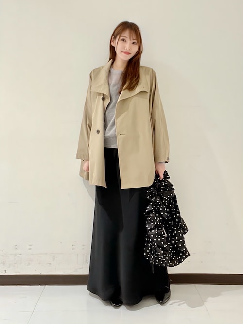 スタンドカラーミドル丈トレンチコート（トレンチコート）｜URBAN