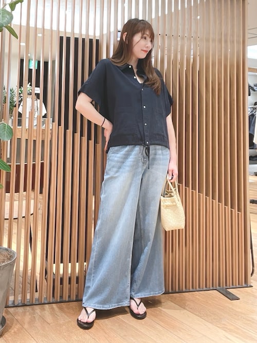 ラミーレーヨンハーフスリーブシャツ