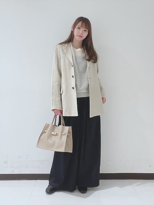 オックスリネンテーラードジャケット