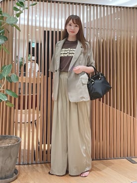 「アイテム（その他アウター）」を使った、YUMIさん（レディース・158cm）の夏コーディネート
