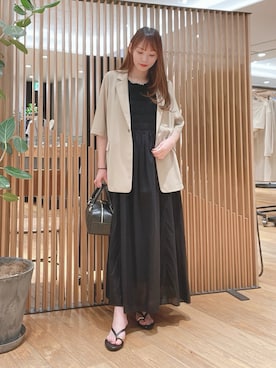 「MOHI（モヒ）のアイテム」を使った、YUMIさん（レディース・158cm）の春コーディネート
