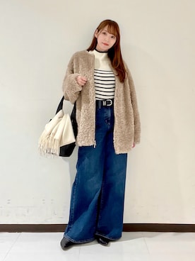 「URBAN RESEARCH ROSSO WOMEN（アーバンリサーチ　ロッソ）のアイテム」を使った、YUMIさん（レディース・158cm）の冬コーディネート