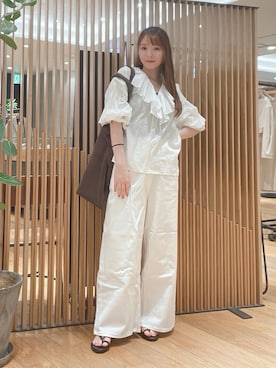 「MOHI（モヒ）のアイテム」を使った、YUMIさん（レディース・158cm）の春コーディネート