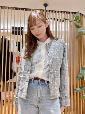 「Levi's（リーバイス）のアイテム（パンツ）」を使った、YUMIさん（レディース・158cm）の春コーディネート