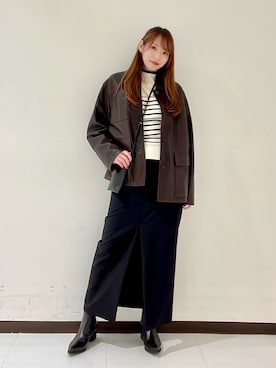 「アイテム（その他アウター）」を使った、YUMIさん（レディース・158cm）の秋コーディネート