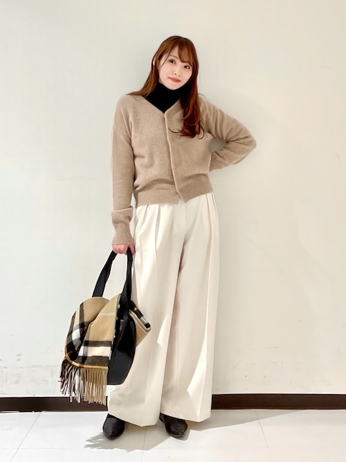 セール】『3サイズ展開』 ウールライクツータックワイドパンツ（その他