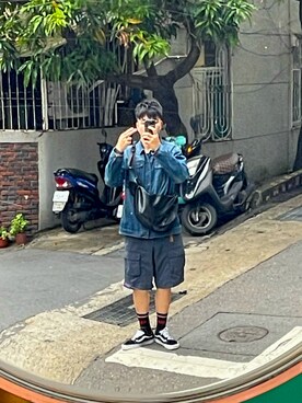「無（ム）のアイテム」を使った、J_JYANさん（メンズ・178cm）の冬コーディネート