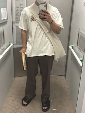 「CANAL JEAN（キャナルジーン）のアイテム」を使った、ずま(zuma)さん（メンズ・172cm）の夏コーディネート