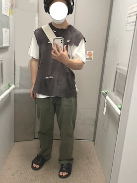 「CANAL JEAN（キャナルジーン）のアイテム」を使った、ずま(zuma)さん（メンズ・172cm）の夏コーディネート