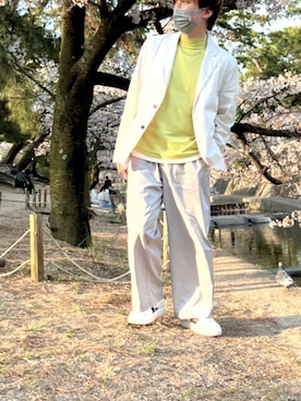 「theory（セオリー）のアイテム（テーラードジャケット）」を使った、KOZIさん（メンズ・172cm）の春コーディネート