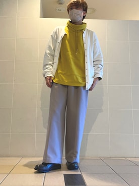 「MAISON SPECIAL（メゾンスペシャル）のアイテム（スウェット）」を使った、KOZIさん（メンズ・173cm）の冬コーディネート