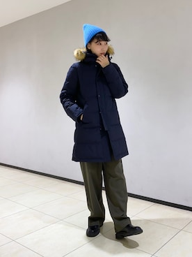 「ダウンコート」｜おしゃれーなさん（レディース・162cm）の冬コーディネート