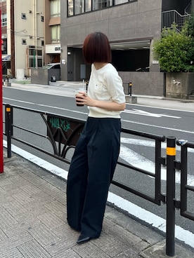 「アイテム（チノパンツ、ブルー系）」を使った、おしゃれーなさん（レディース・162cm）の夏コーディネート