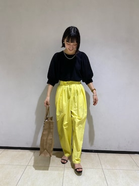 「ボリュームスリーブ」｜おしゃれーなさん（レディース・162cm）の春コーディネート