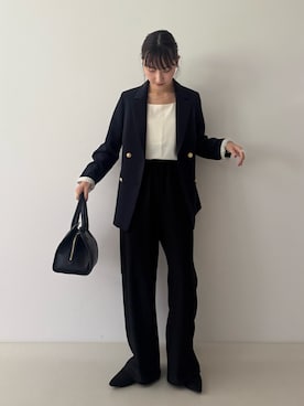 「アイテム（テーラードジャケット）」を使った、おしゃれーなさん（レディース・162cm）の夏コーディネート