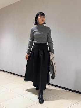 「PANIER（パニエ）のアイテム」を使った、おしゃれーなさん（レディース・162cm）の冬コーディネート