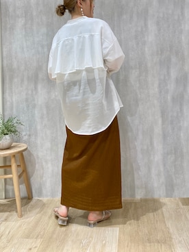「frames RAY CASSIN（フレームスレイカズン）のアイテム」を使った、もりゆうさん（レディース・159cm）の夏コーディネート