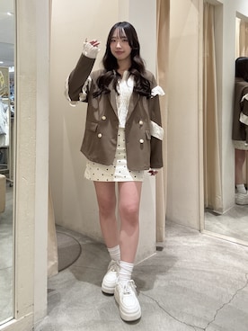 悠さん（レディース・158cm）の春コーディネート