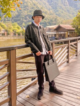 「搭配」｜「アイテム（ジャケット/アウター）」を使った、L.Y.S さん（メンズ・174cm）の夏コーディネート