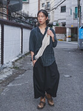 「DIRK BIKKEMBERGS（ダークビッケンバーグ）のアイテム」を使った、gwakhalmuniさん（メンズ・173cm）の夏コーディネート