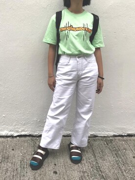 「The Hundreds（ザ ハンドレッツ）のアイテム」を使った、llector さん（レディース・153cm）の夏コーディネート