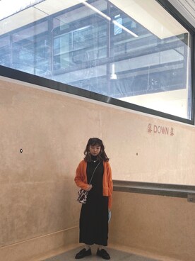 「H&M（エイチ・アンド・エム）のアイテム（ノーカラージャケット）」を使った、llector さん（レディース・153cm）の冬コーディネート
