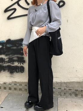 「CHEAP MONDAY（チープマンデイ）のアイテム（アクセサリー）」を使った、llector さん（レディース・153cm）の夏コーディネート