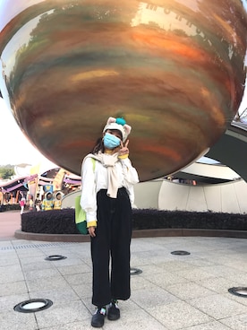 「ADER error（アーダーエラー）のアイテム（カーディガン/ボレロ）」を使った、llector さん（レディース・153cm）の冬コーディネート