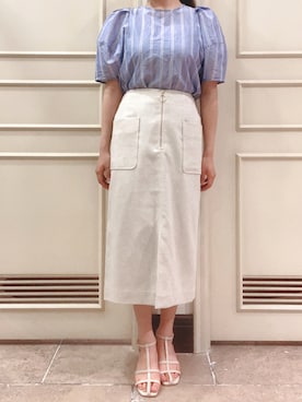 「Te chichi CLASSIC（テチチクラシック）のアイテム（トップス）」を使った、りおさん（レディース・158cm）の春コーディネート