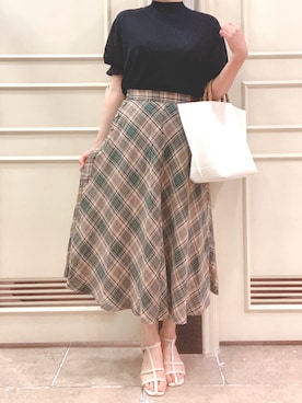 「Te chichi CLASSIC（テチチクラシック）のアイテム（スカート）」を使った、りおさん（レディース・158cm）の春コーディネート
