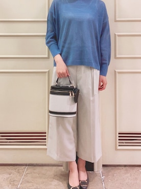 「Te chichi（テチチ）のアイテム（アンサンブル）」を使った、りおさん（レディース・158cm）の春コーディネート