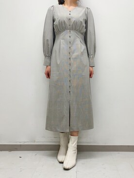 「Te chichi CLASSIC（テチチクラシック）のアイテム（ワンピース/ドレス）」を使った、りおさん（レディース・158cm）の冬コーディネート