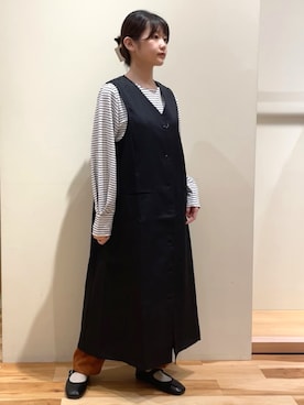 「Samansa Mos2 blue（サマンサモスモスブルー）のアイテム（パンツ、オレンジ系）」を使った、❁みずい❁さん（レディース・152cm）の秋コーディネート