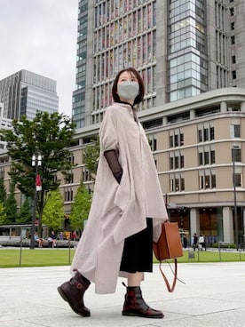 「FEMMENT（ファモン）のアイテム」を使った、ちーずさん（レディース・158cm）の秋コーディネート