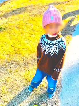 haaakさん（キッズ・90cm）の秋コーディネート