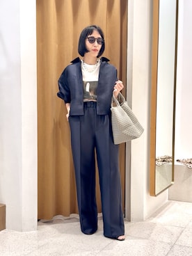 「アイテム（サングラス）」を使った、ODAKAさん（レディース・153cm）の夏コーディネート