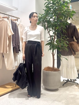 「アイテム（チョーカー）」を使った、ODAKAさん（レディース・153cm）の夏コーディネート