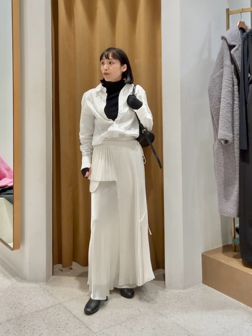 サテンフレアスカート（スカート）｜Whim Gazette（ウィムガゼット）の