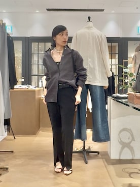 「Whim Gazette（ウィムガゼット）の【Hoaw.】チョーカー（チョーカー、シルバー系）」を使った、ODAKAさん（レディース・153cm）の夏コーディネート