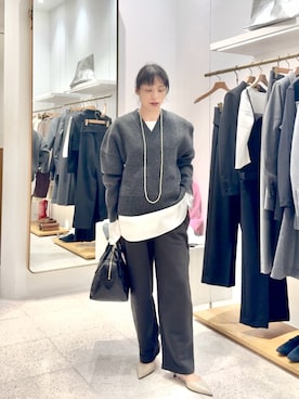 「アイテム（パンプス）」を使った、ODAKAさん（レディース・153cm）の秋コーディネート