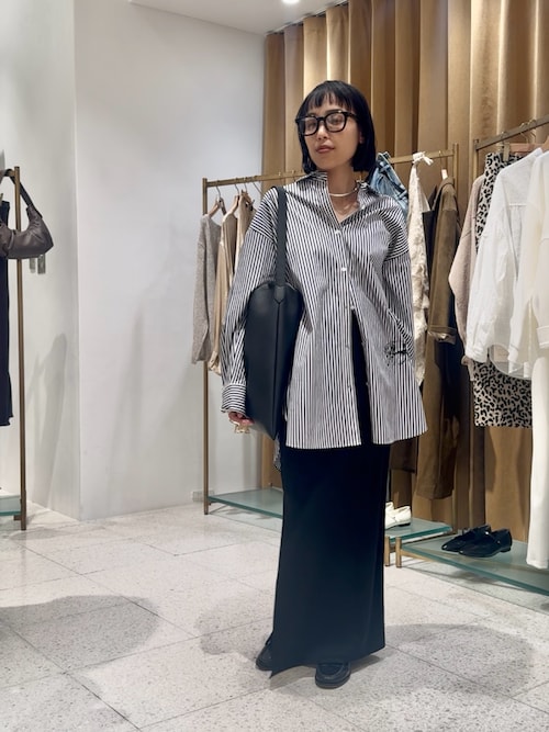 カットジョーゼットスリットスカート（スカート）｜Whim Gazette