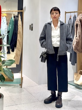 「アイテム（ジャケット/アウター）」を使った、ODAKAさん（レディース・153cm）の秋コーディネート