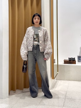 「アイテム（チャーム）」を使った、ODAKAさん（レディース・153cm）の夏コーディネート