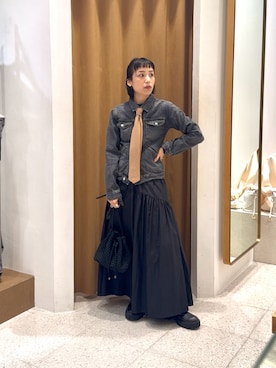 「アイテム（フォーマルスーツ/小物）」を使った、ODAKAさん（レディース・153cm）の秋コーディネート