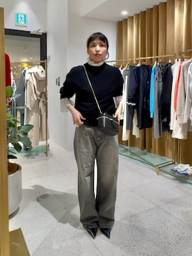 「アイテム（パンプス）」を使った、ODAKAさん（レディース・153cm）の秋コーディネート